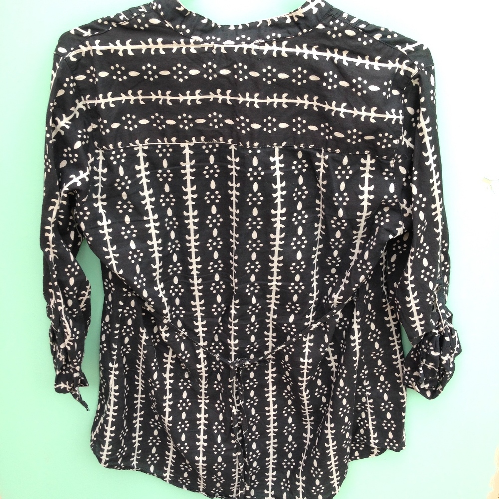 Golden Bird Abstract Tribal Print Pattern Shirt T… - image 7